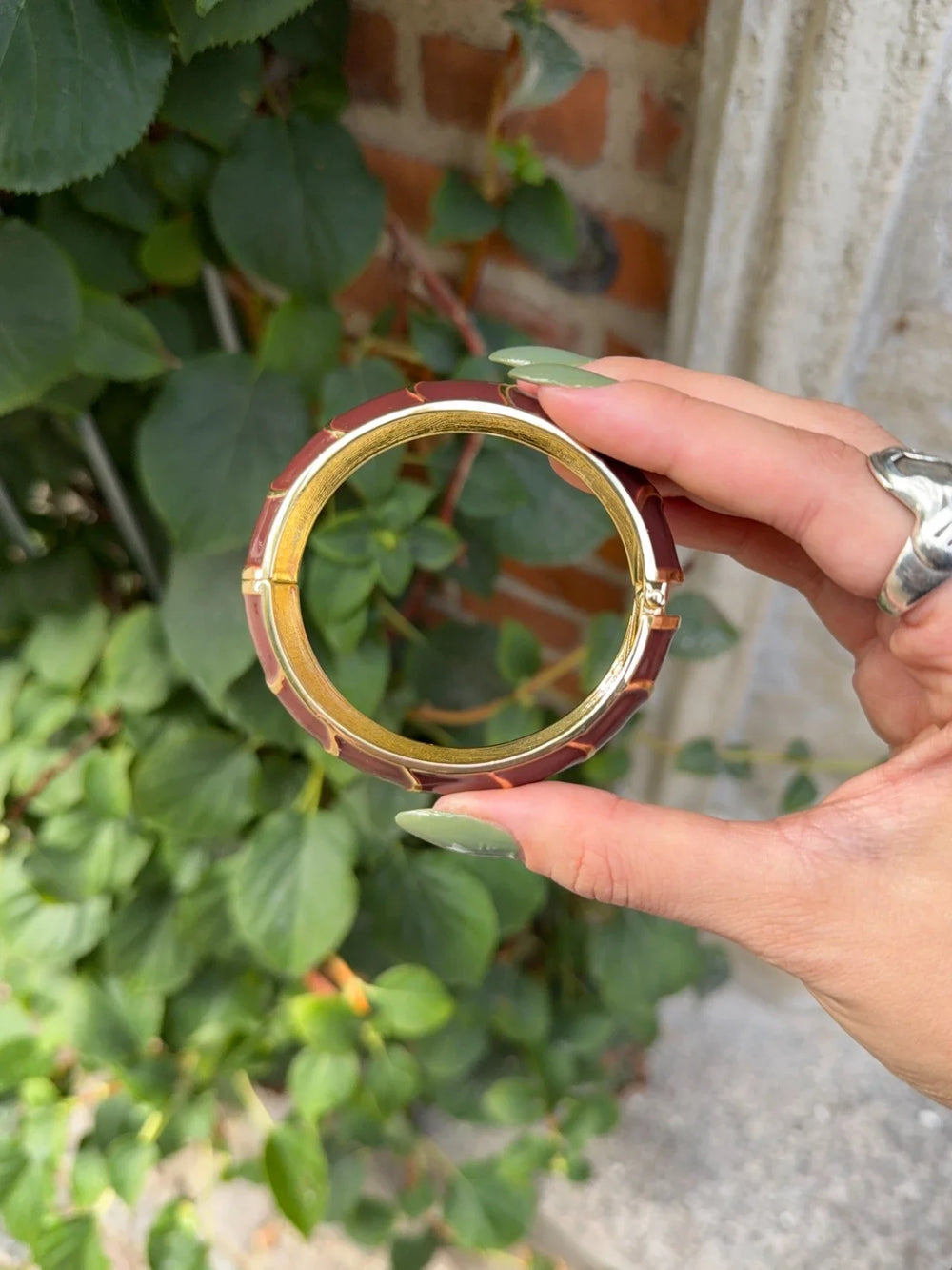 Flor bracelet - Brown/Gold