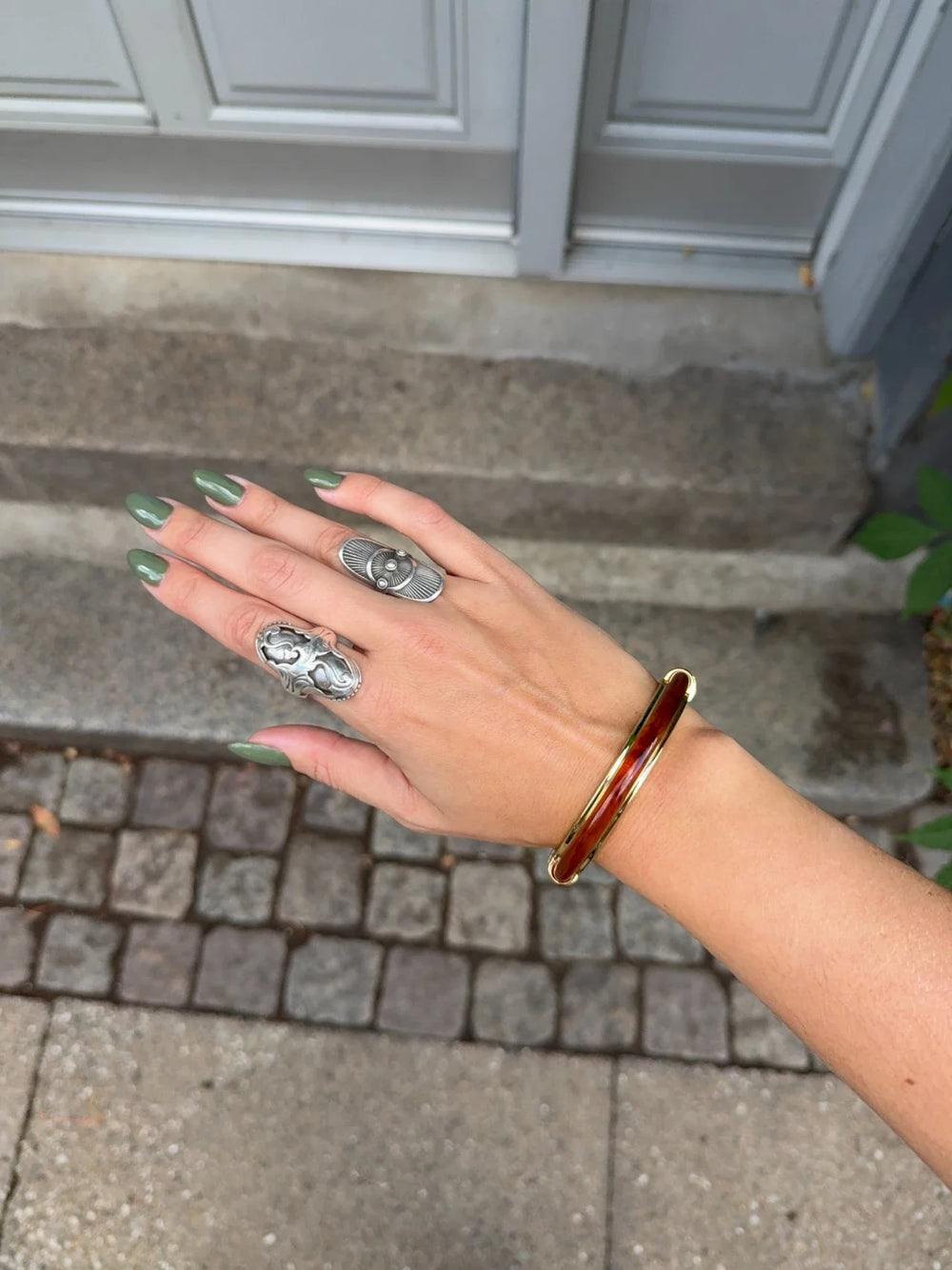 Tamira bracelet - Brown/gold