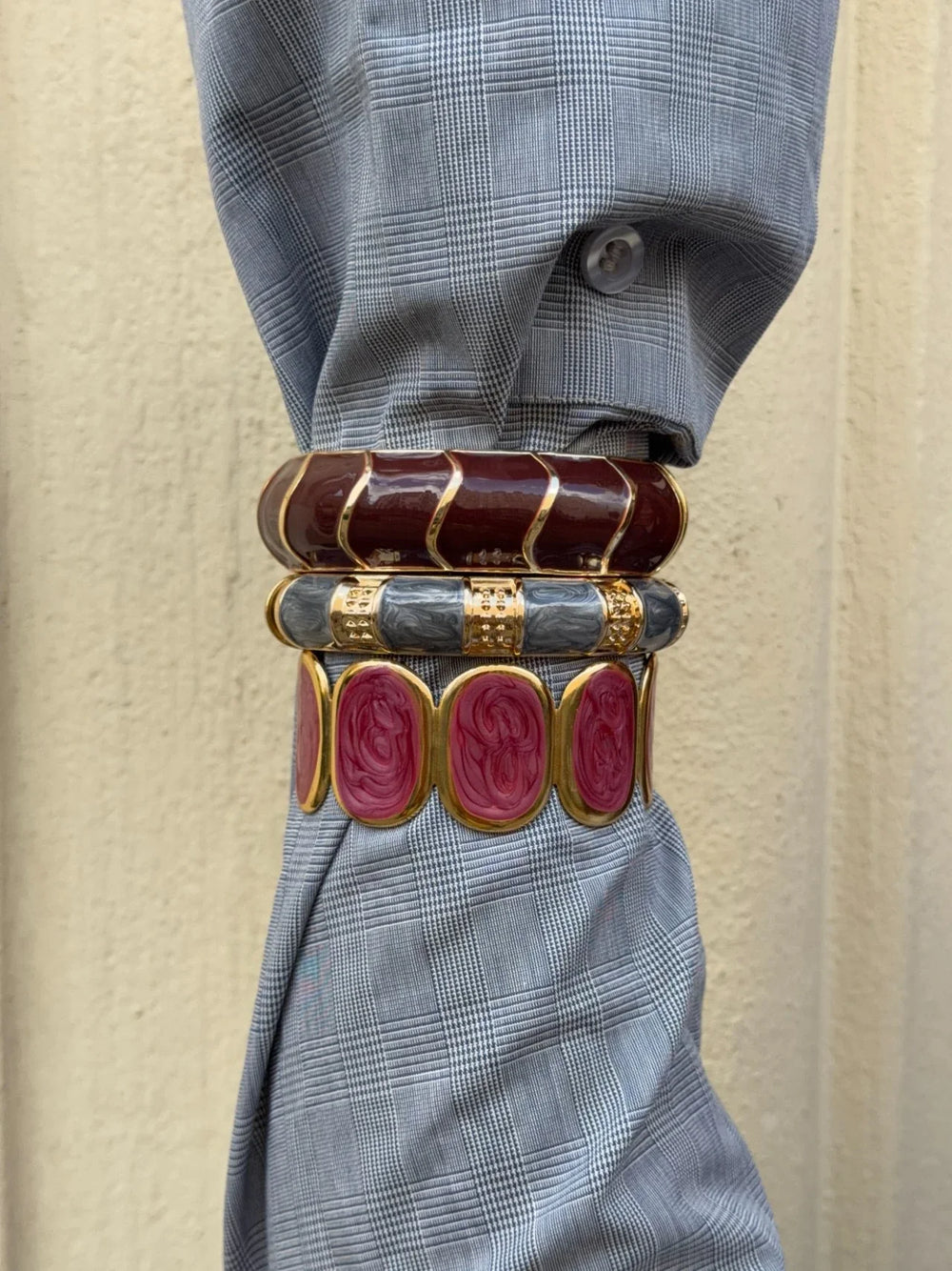 Tamma bracelet - Gold/blue