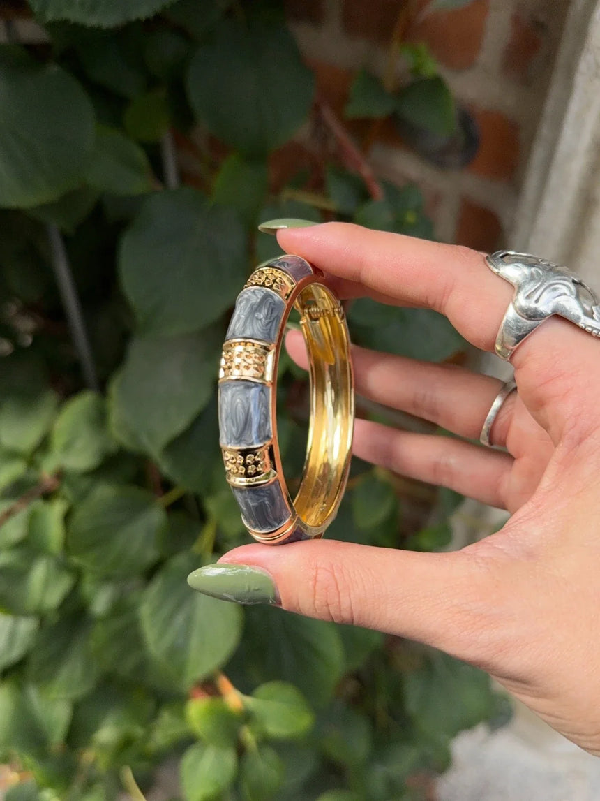 Tamma bracelet - Gold/blue