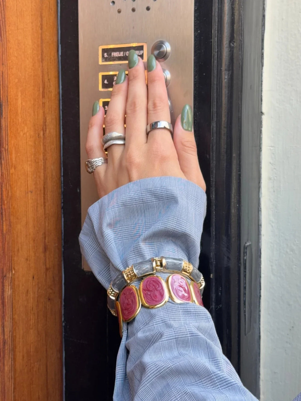 Selva bracelet - Gold/purple