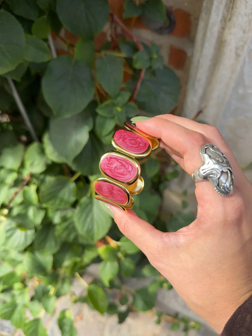 Selva bracelet - Gold/purple