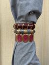 Selva bracelet - Gold/purple