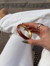 Elvina Bracelet - Dark Brown/Gold