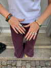 Elvina bracelet - Dark green/gold