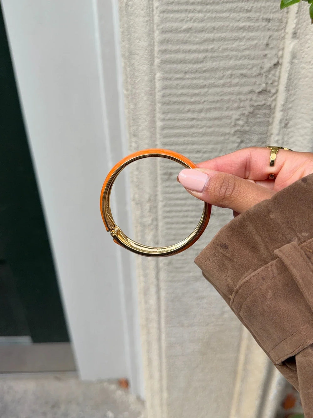Elvina bracelet - Orange/Gold