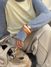 Elvina bracelet - Orange/Gold