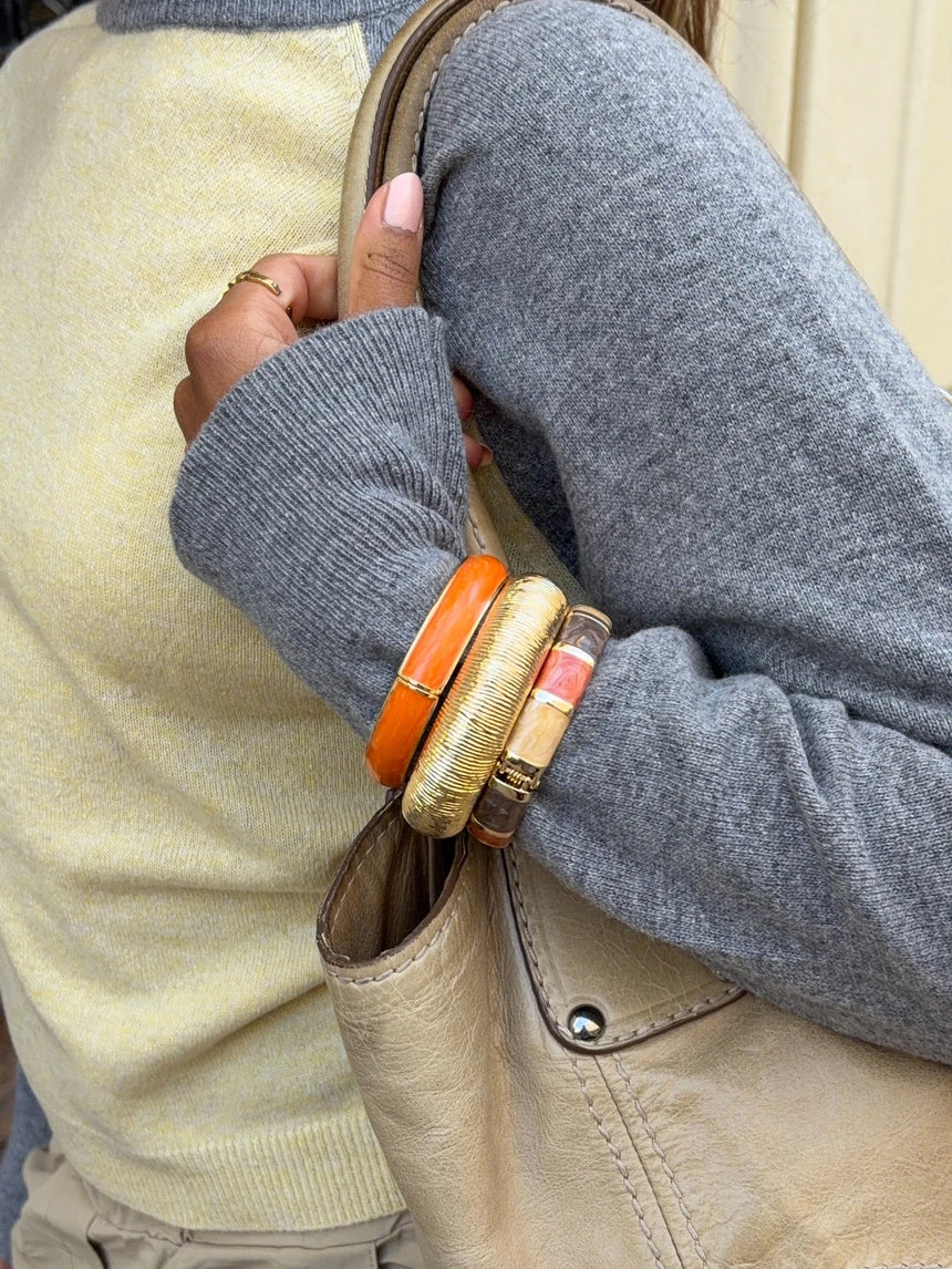 Elvina bracelet - Orange/Gold