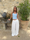Balukka Asymmetric Trousers – White