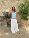 Balukka Asymmetric Trousers – White