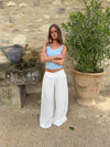 Balukka Asymmetric Trousers – White