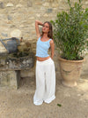 Balukka Asymmetric Trousers – White
