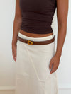 Forma belt - Brown/gold