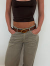 Classic belt - Brown/gold