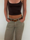 Classic belt - Brown/gold