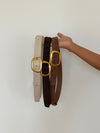 Heritage belt - White/gold