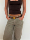 Refined belt - Brown/gold