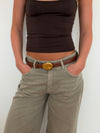 Refined belt - Brown/gold