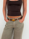 Refined belt - Brown/gold