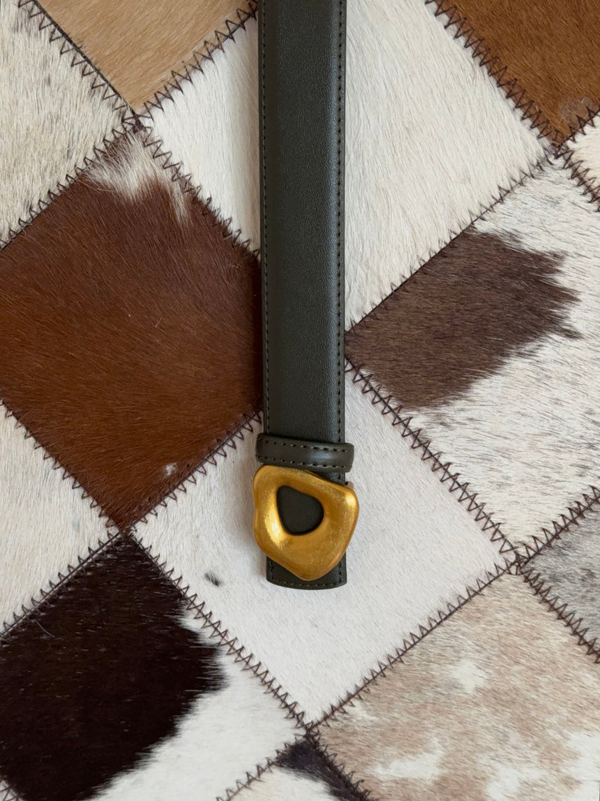 Forma belt – Brown/gold