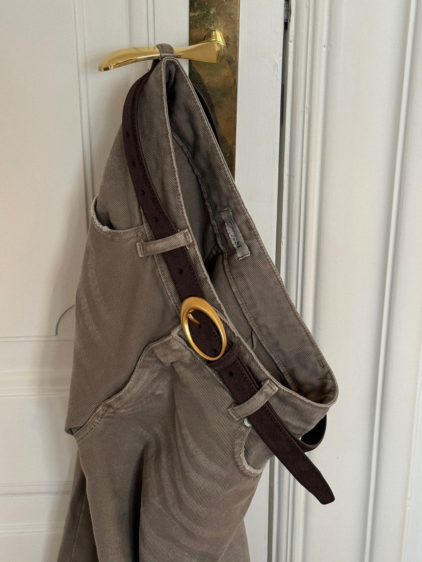 Earth belt - Dark brown/gold