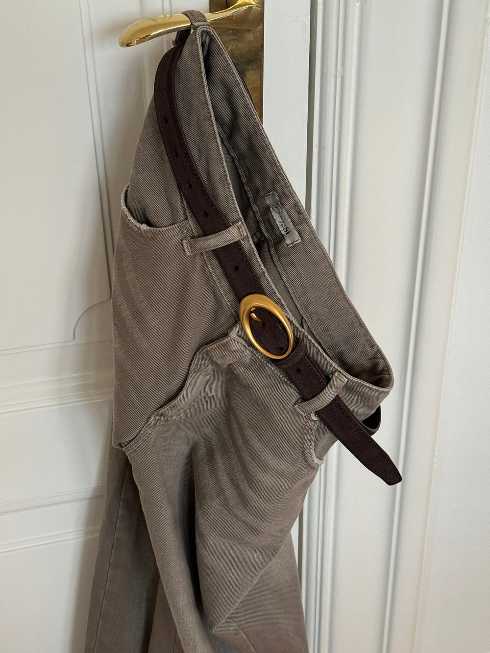 Earth belt - Dark brown/gold