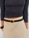 Earth belt - Dark brown/gold