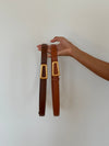 Luce belt - Dark brown/gold