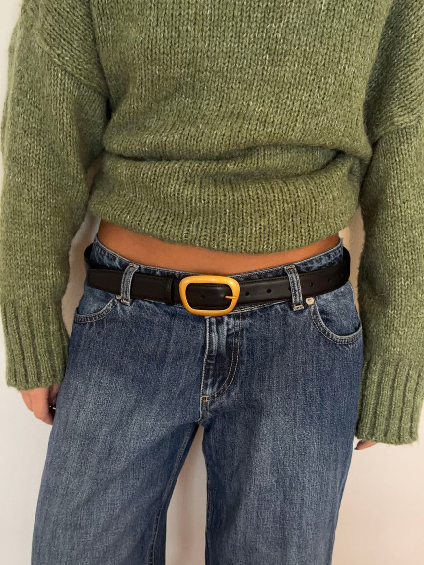 Heritage belt – Black/gold