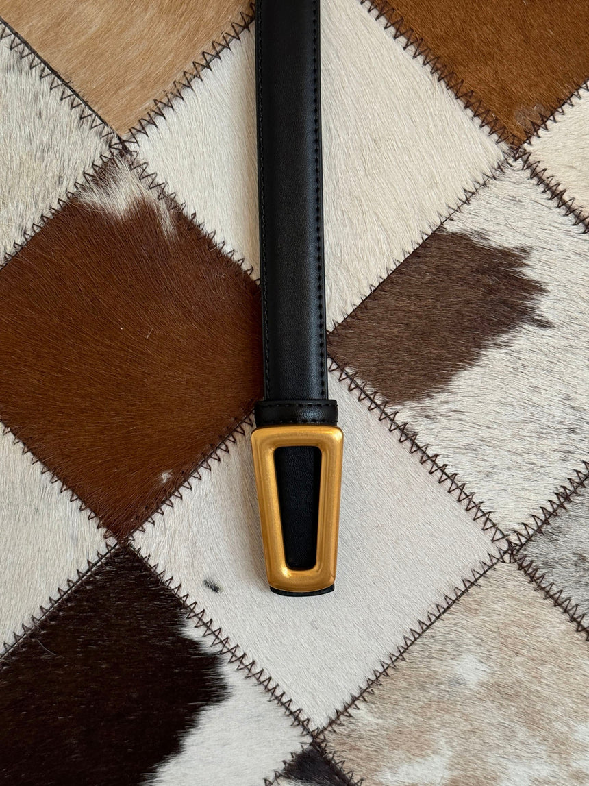 Luce belt - Black/gold