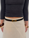 Luce belt - Black/gold