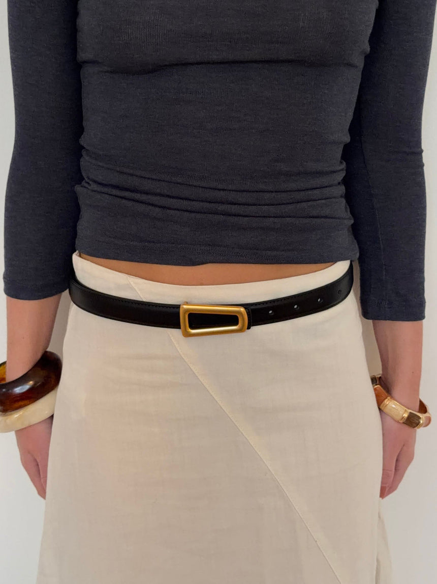 Luce belt - Black/gold