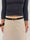 Luce belt - Black/gold