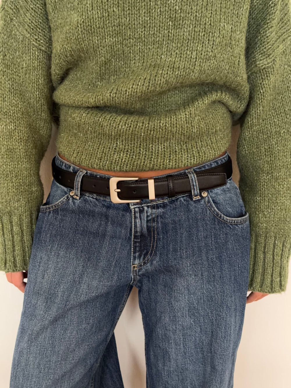 Stone belt - Black/silver