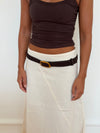 Heritage belt - Dark brown/gold