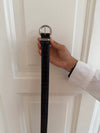 Noble belt- Black/silver
