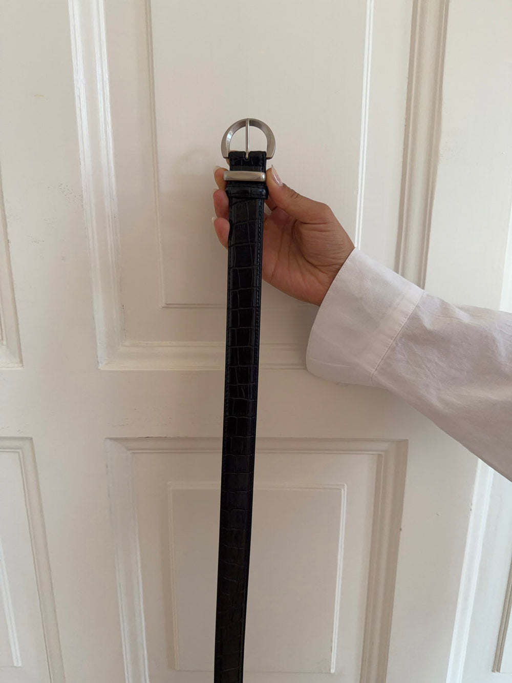 Noble belt- Black/silver