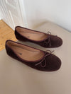 Cossetta ballerina with ridges - Dark brown