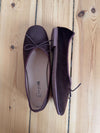 Cossetta ballerina with ridges - Dark brown
