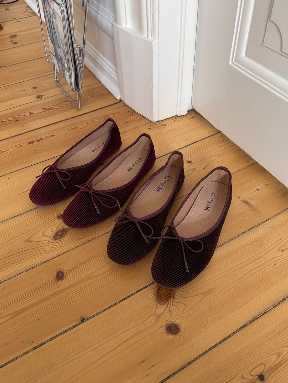 Cossetta ballerina with ridges - Dark brown