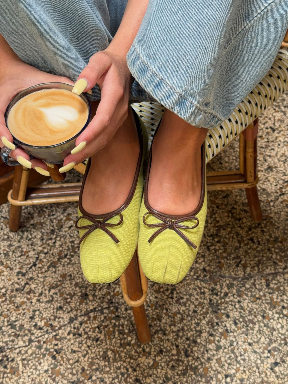 Manja ballerina - Green/brown