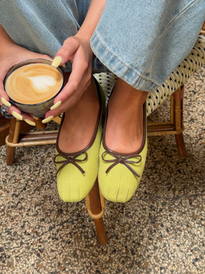 Manja ballerina - Green/brown