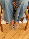 Yuna ballerina with heel - Beige