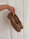 Yuna ballerina with heel - Beige