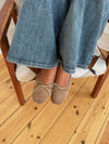 Yuna ballerina with heel - Beige