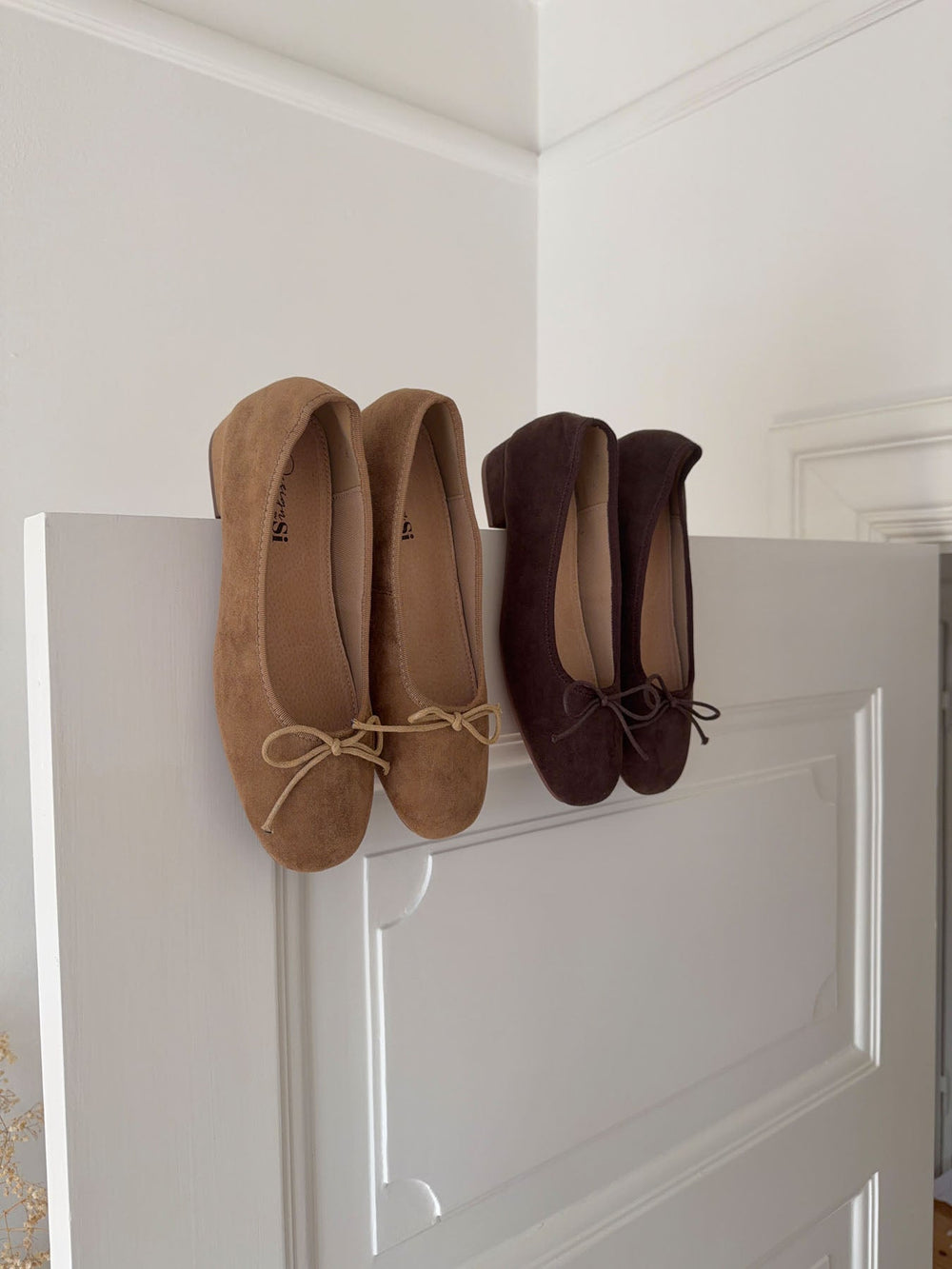 Yuna ballerina with heel - Beige