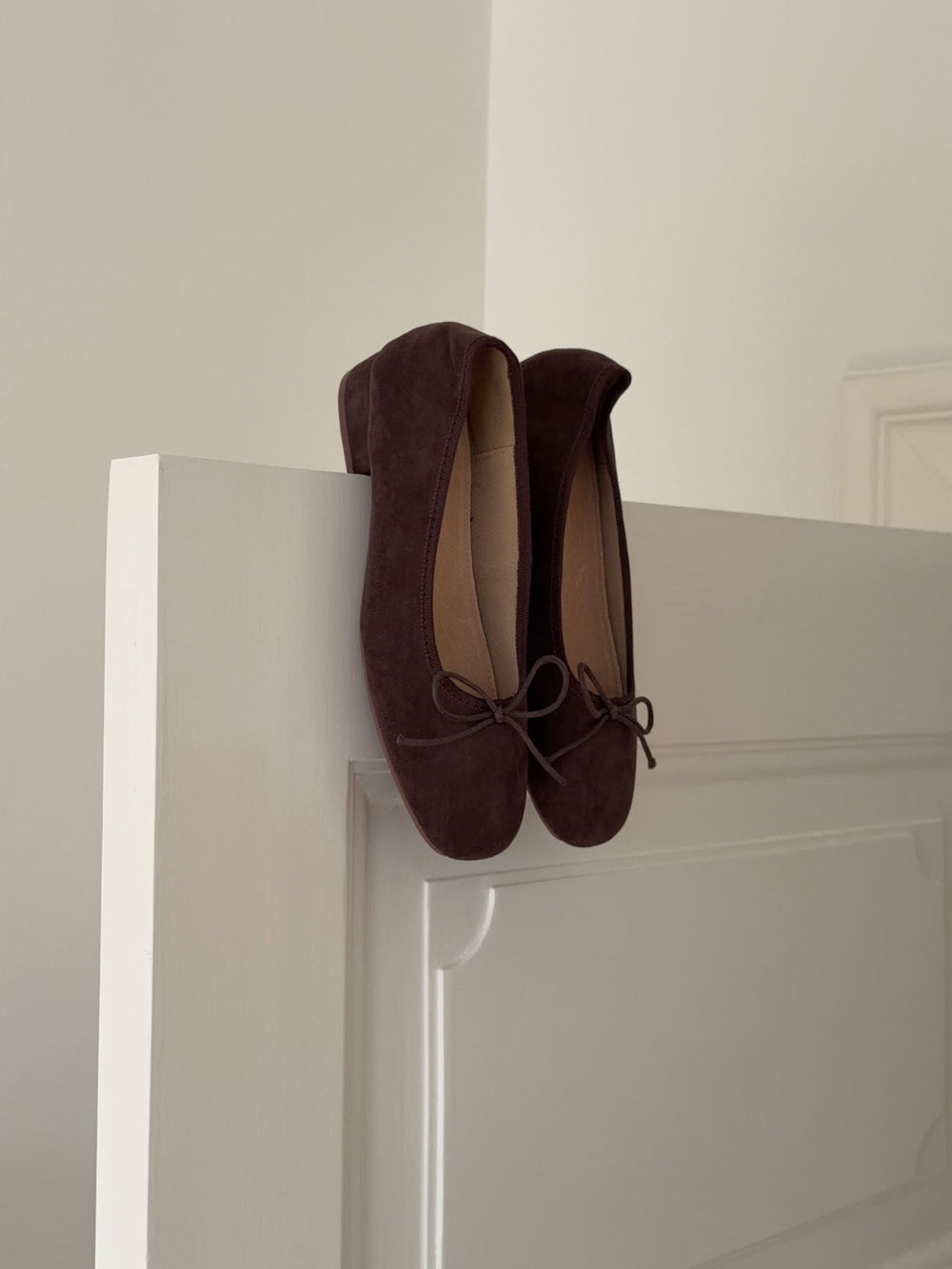 Yuna ballerina with heel - Beige