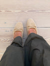 Fione suede ballerinas – Beige