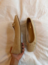 Fione suede ballerinas – Beige