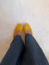 Fione suede ballerinas - Yellow
